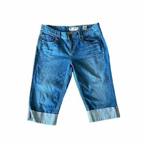 Vintage Y2K Chip & Pepper Cuffed Capri Jeans - Size 13